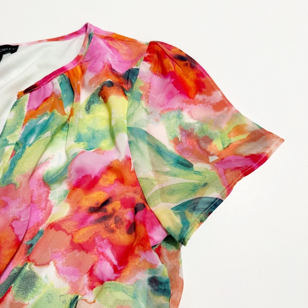 Cynthia Rowley Smocked Waist Tiered Floral Maxi Dress - Picture 7 of 10